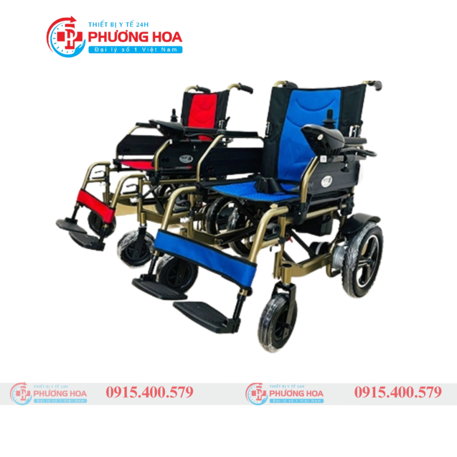 Xe lăn điện phanh tự động Lucass SS-112E