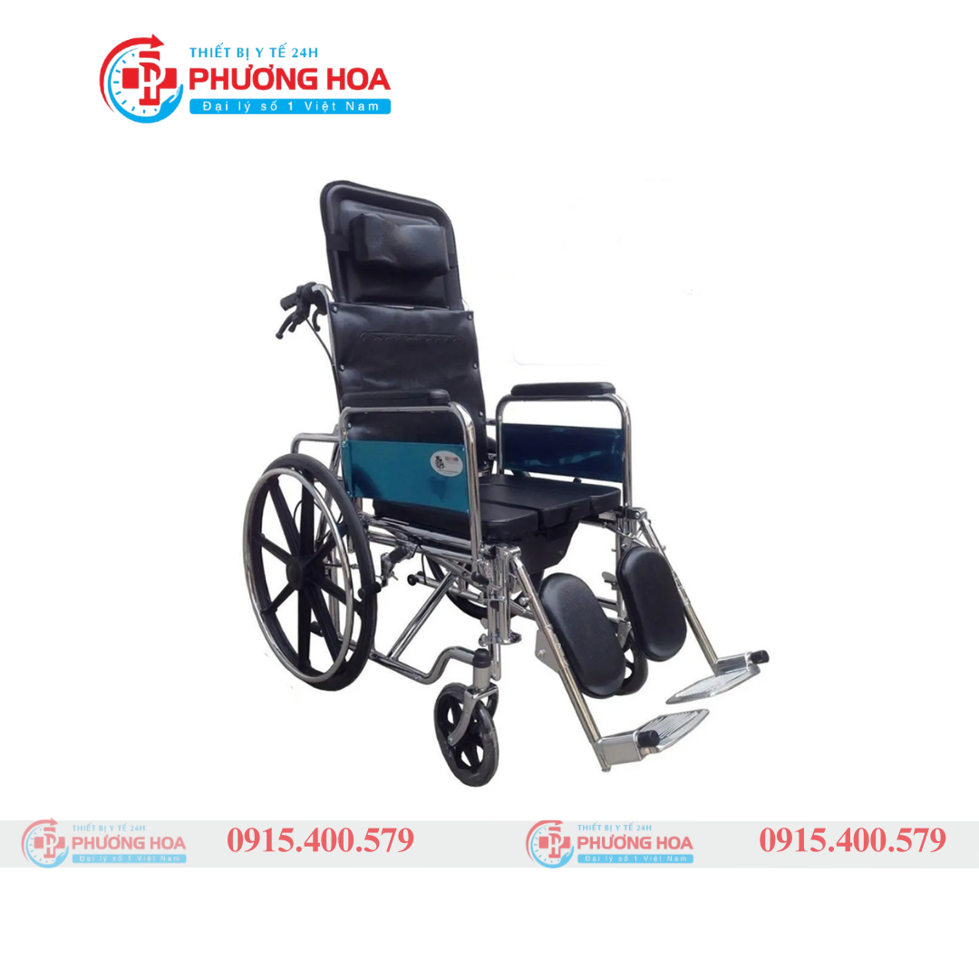 Xe lăn đa năng có bô ngả nằm bánh đúc Lucass X7B